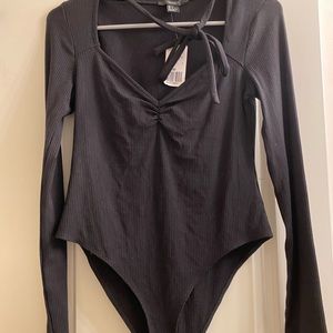 Black Knit Bodysuit